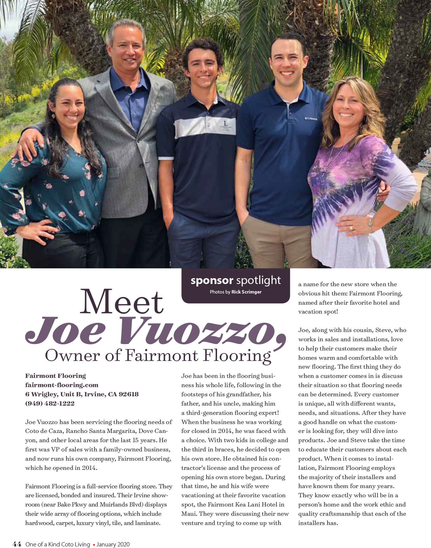 Meet Joe vuozzo | Fairmont Flooring