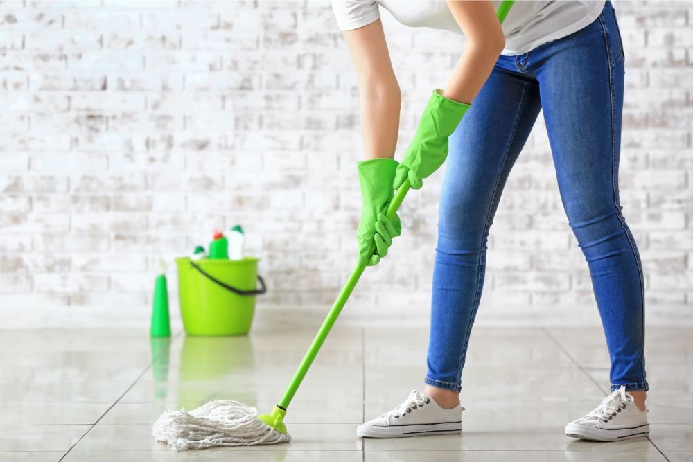 Tile floor cleaning | Fairmont Flooring